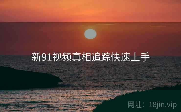 新91视频真相追踪快速上手