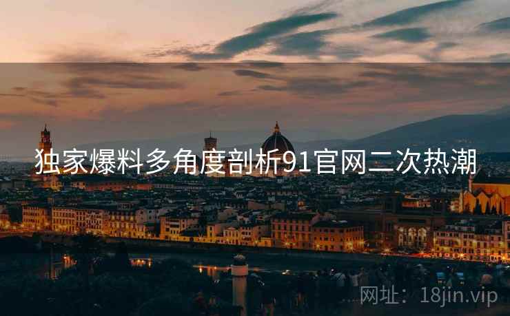 独家爆料多角度剖析91官网二次热潮