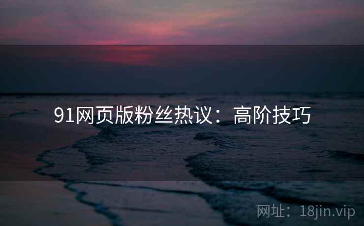 91网页版粉丝热议：高阶技巧