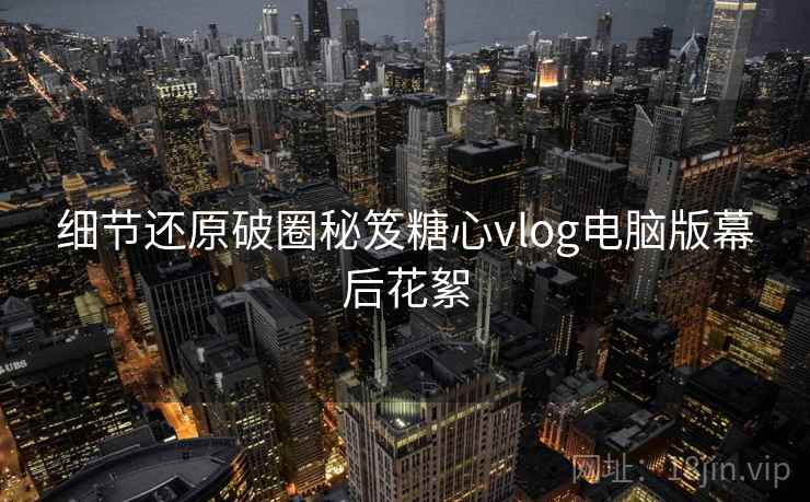 细节还原破圈秘笈糖心vlog电脑版幕后花絮