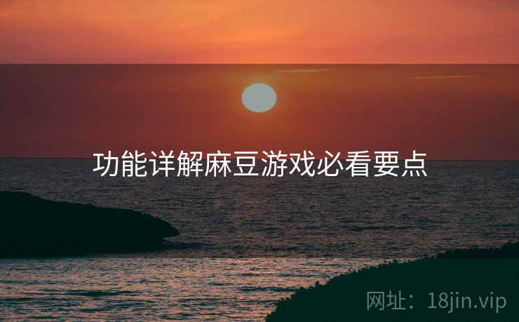 功能详解麻豆游戏必看要点