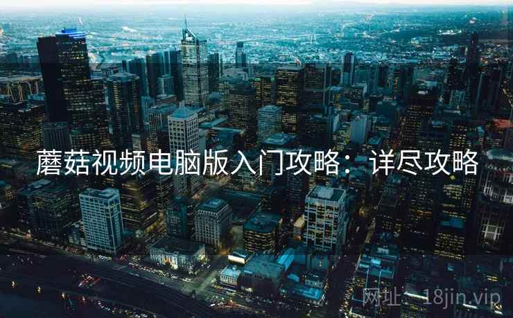 蘑菇视频电脑版入门攻略：详尽攻略