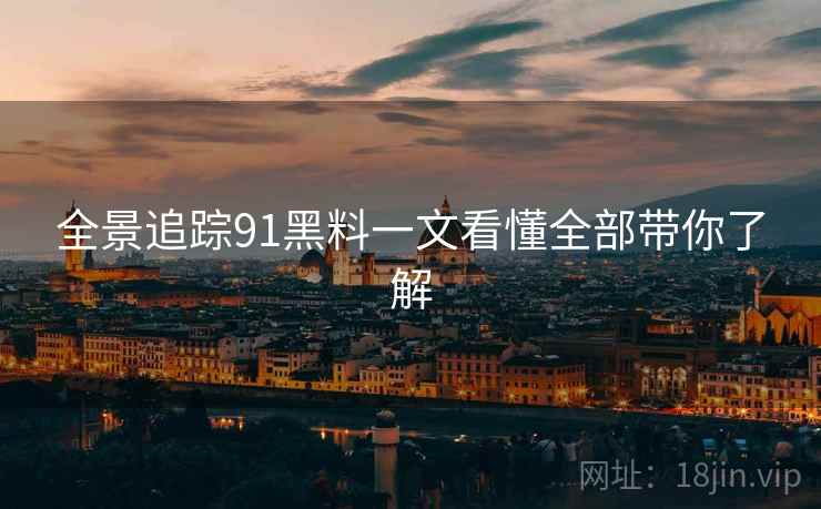 全景追踪91黑料一文看懂全部带你了解